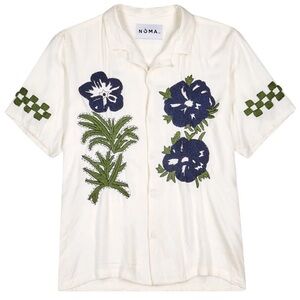 NOMA TD Embroidered Short Sleeve Shirt Mens Small